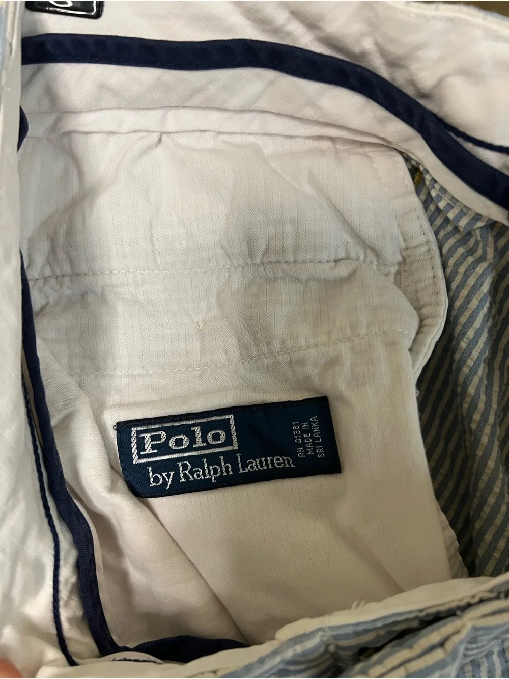 Polo Ralph Lauren Seersucker Embroidered Anchor Flag Pants 36x30 Fit 34x29
